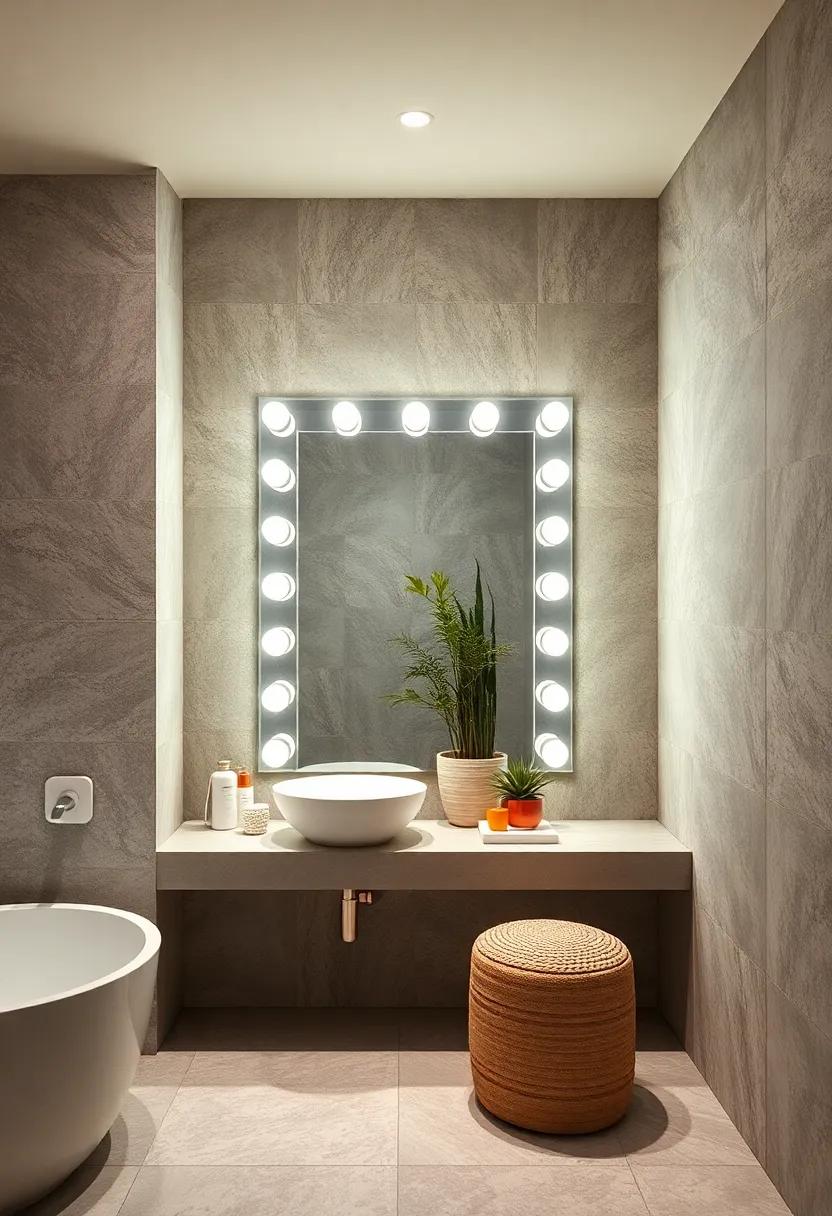 Glamourous‍ Hollywood ⁣Mirror: ⁢Achieve a red-carpet look⁣ with a mirror surrounded by⁣ lightbulbs, ⁤ideal for beauty⁣ routines
