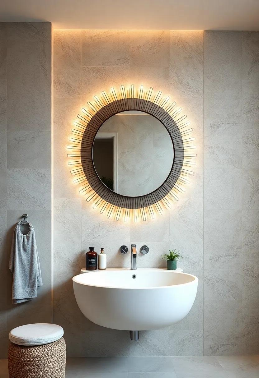 Sunburst ‌Mirror: Radiate ⁢elegance with a mid-century sunburst‌ mirror that draws​ the eye and opens up your space
