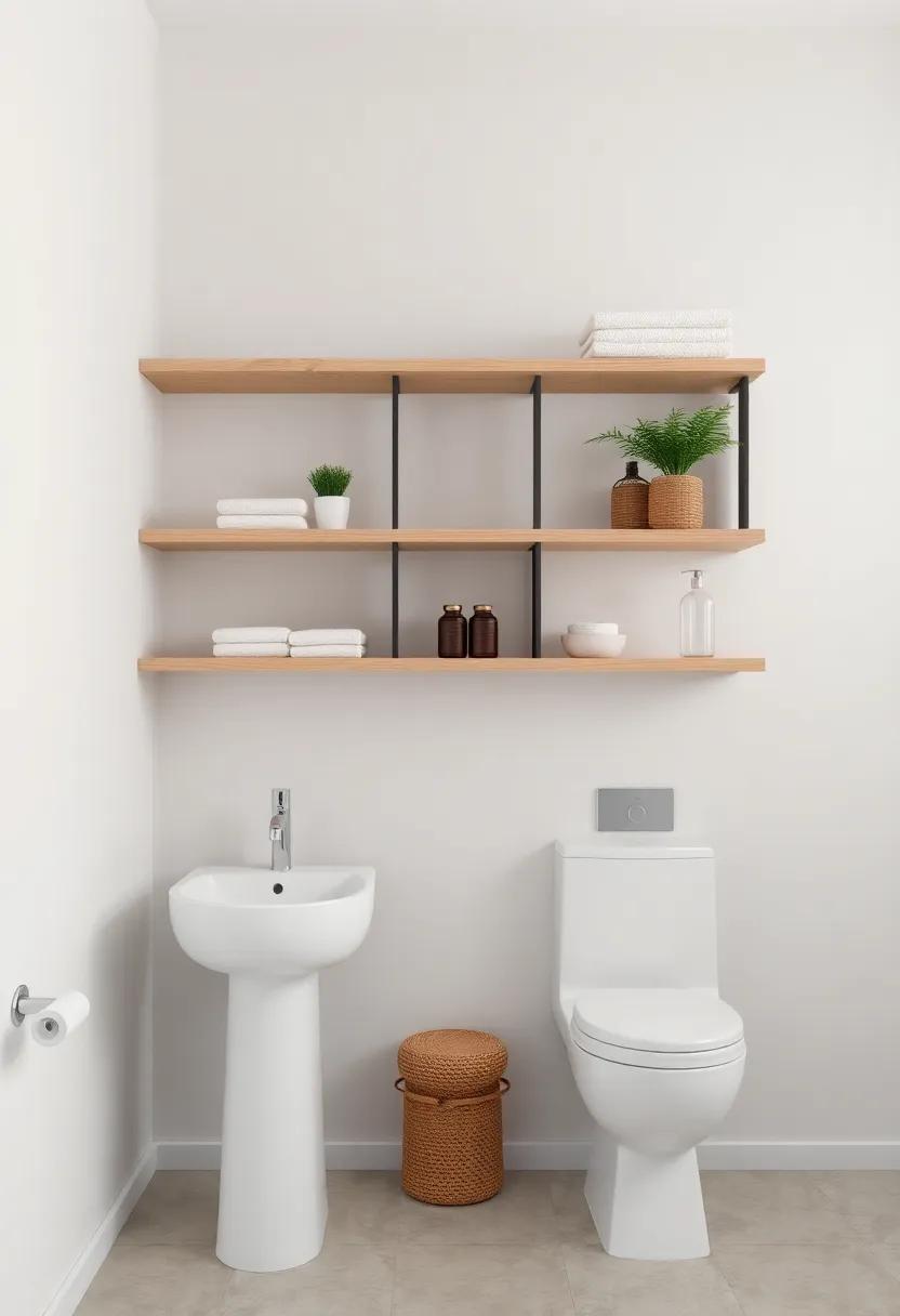 Customizable Modular Systems: Invest in customizable modular shelving systems that can be tailored to fit your specific bathroom needs