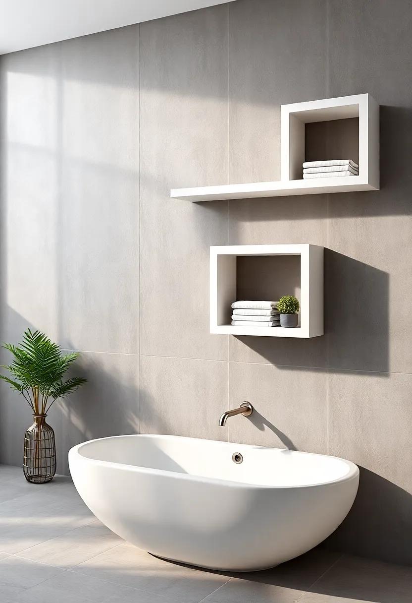 Floating Cube Shelves: Create a contemporary look with floating cube shelves that break away from traditional designs