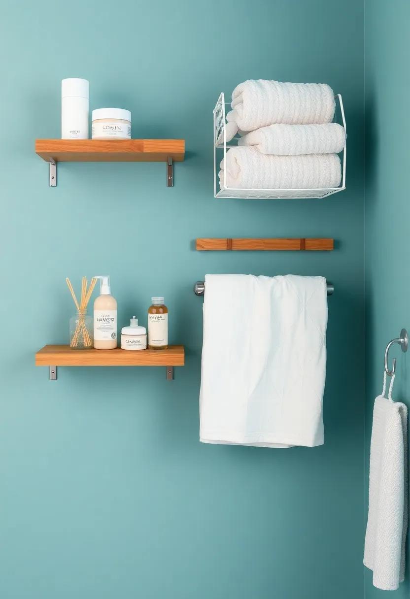 Hanging Fabric Organizers: Utilize vertical space with hanging fabric organizers that can hold everything from towels to beauty products