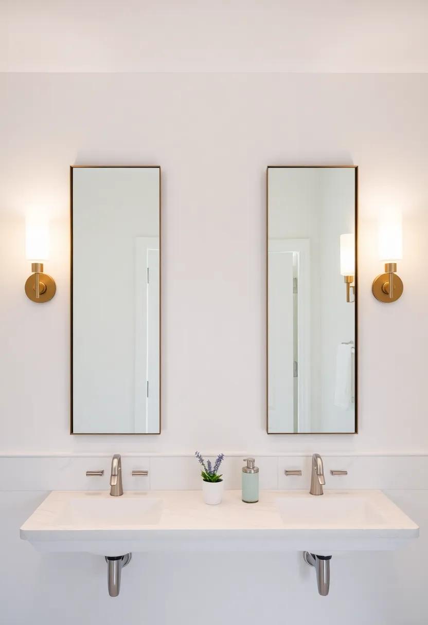 Impactful Symmetry: ​Pairing ‌sconces in ⁤symmetrical arrangements on either‌ side of mirrors provides ⁣balanced​ lighting​ that highlights your features