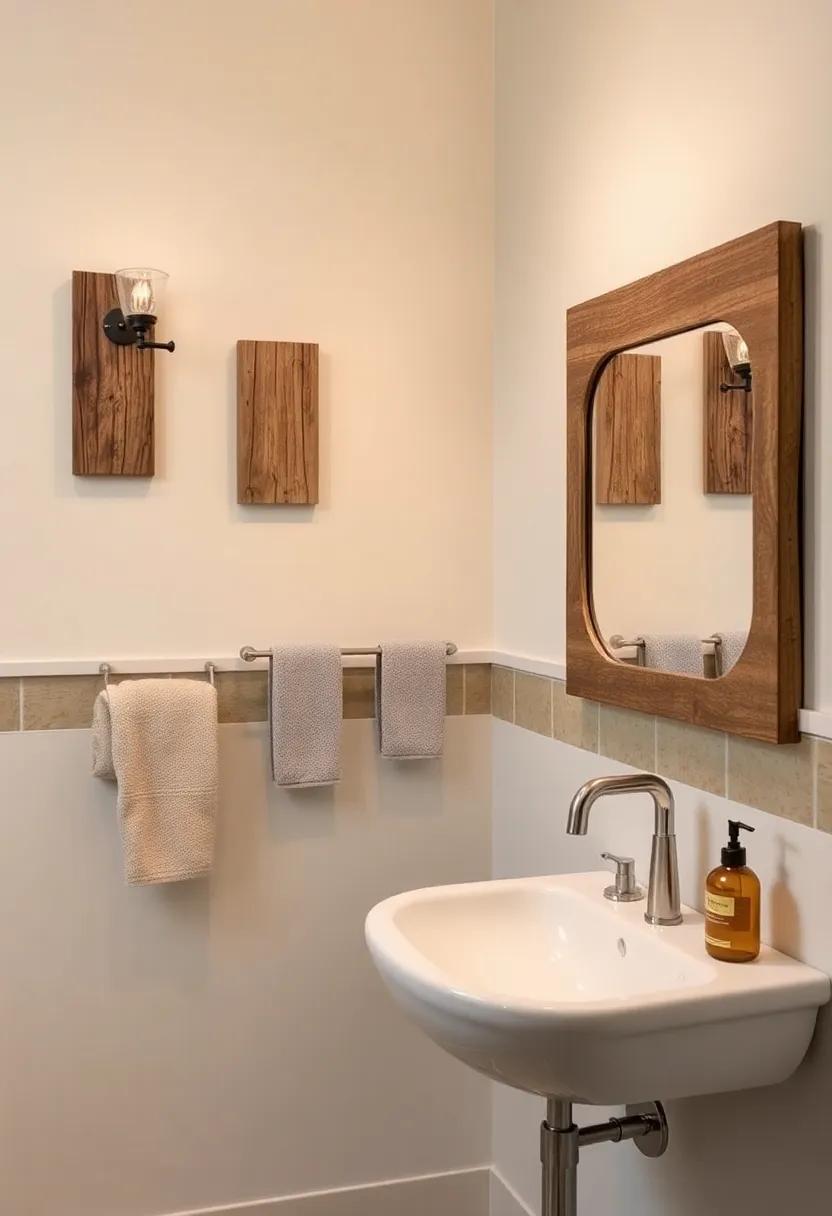 Rustic​ Farmhouse: Wooden sconces with distressed finishes create a‌ cozy atmosphere,⁢ perfect ​for a bathroom oasis that feels inviting