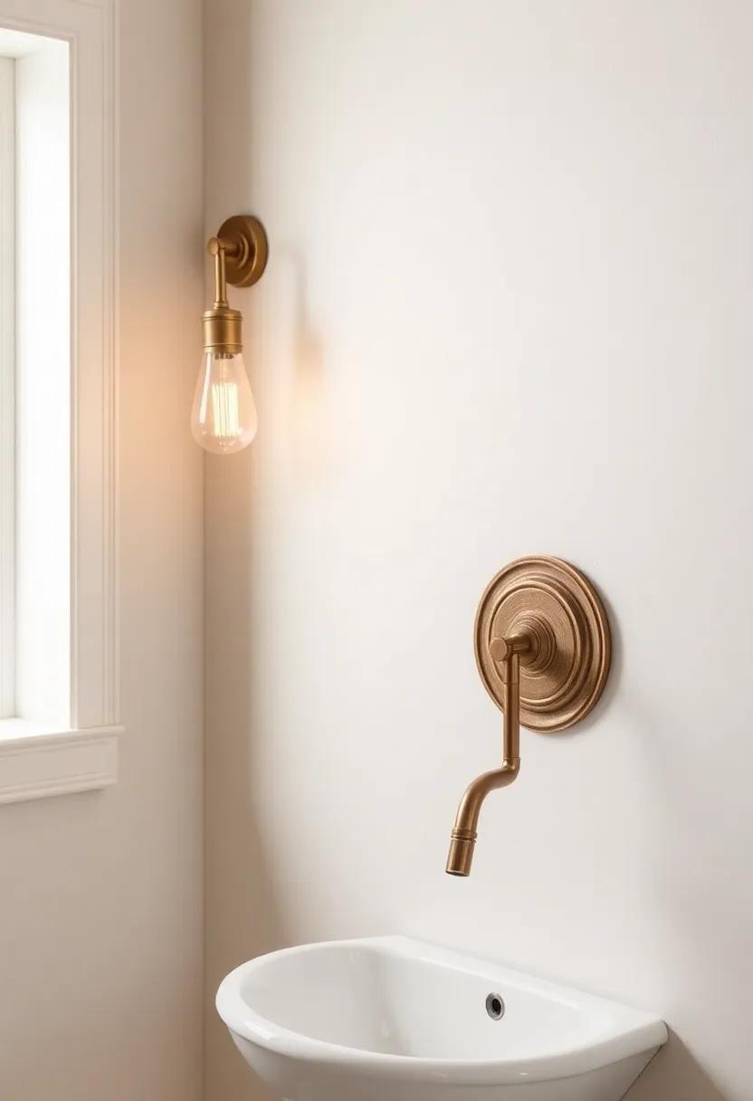 Vintage Elegance: Discover wall sconces crafted from ‌antique brass,⁣ bringing timeless charm to ⁤your bathroom while ‍bathed in warm light