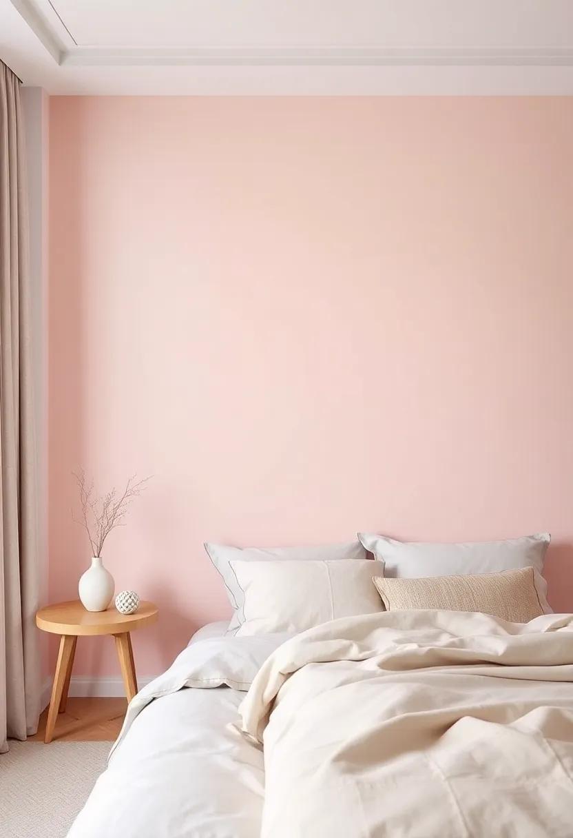 Blushing hues: The Impact of Blush‌ Pink Accent Walls on Bedroom Mood