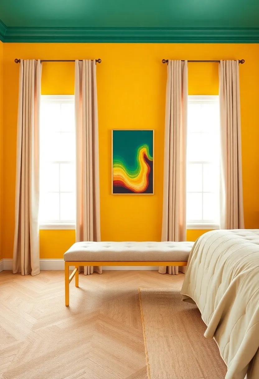 Balancing Bold Colors: ‌Pairing ​Gold-Accented ⁣Benches with Vibrant Palettes