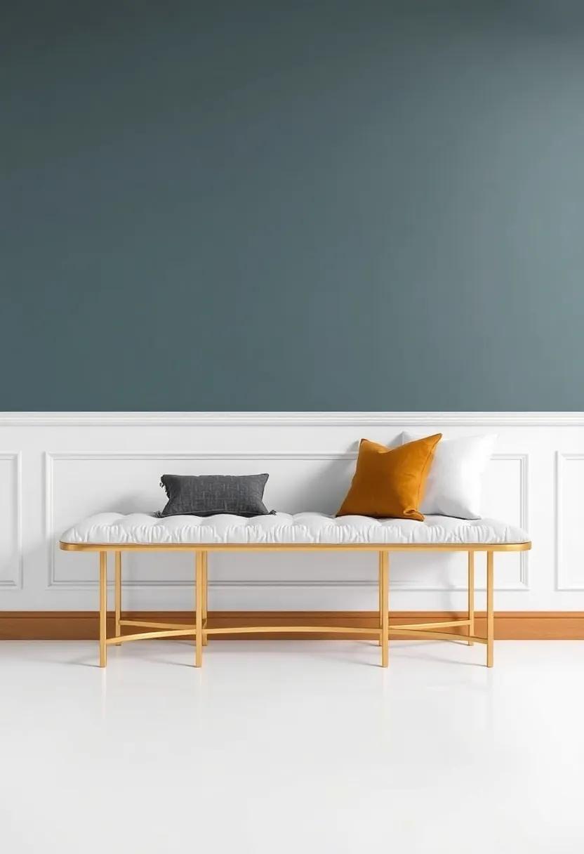 Cultural Influences: Global Styles Inspiring Gold bench designs Today