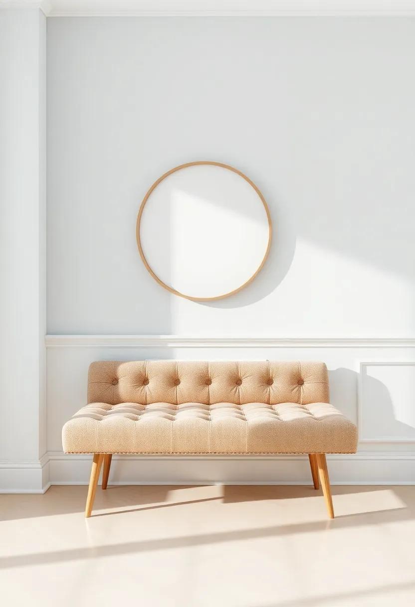 Arrangement Ideas to Maximize Space with Tufted Benches