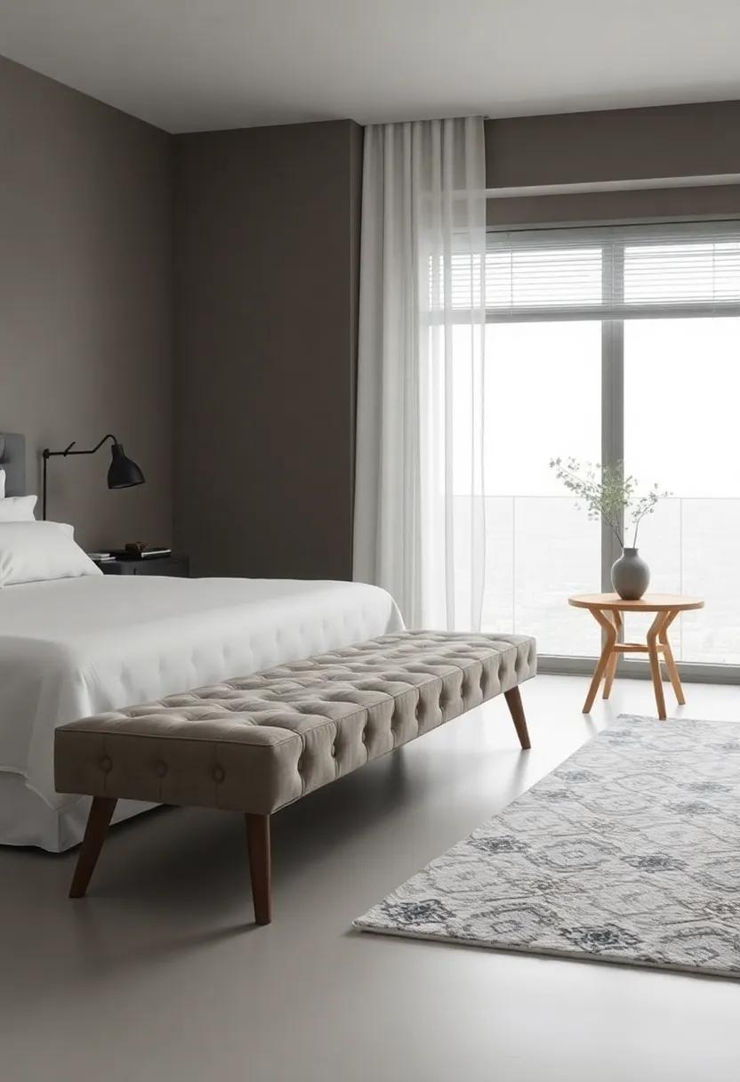 Emphasizing Luxury with Tufted Seat Bench Designs