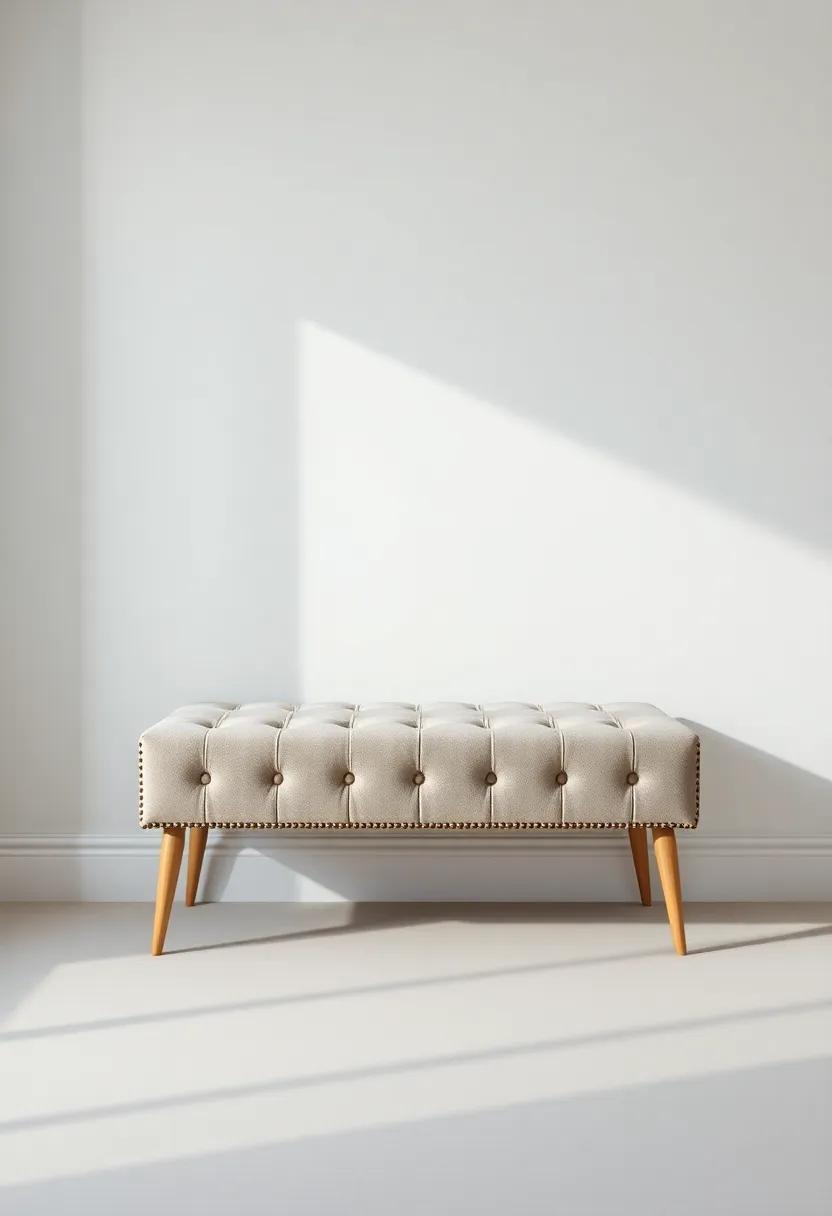 Highlighting the versatility of Tufted Seat Benches in Decor