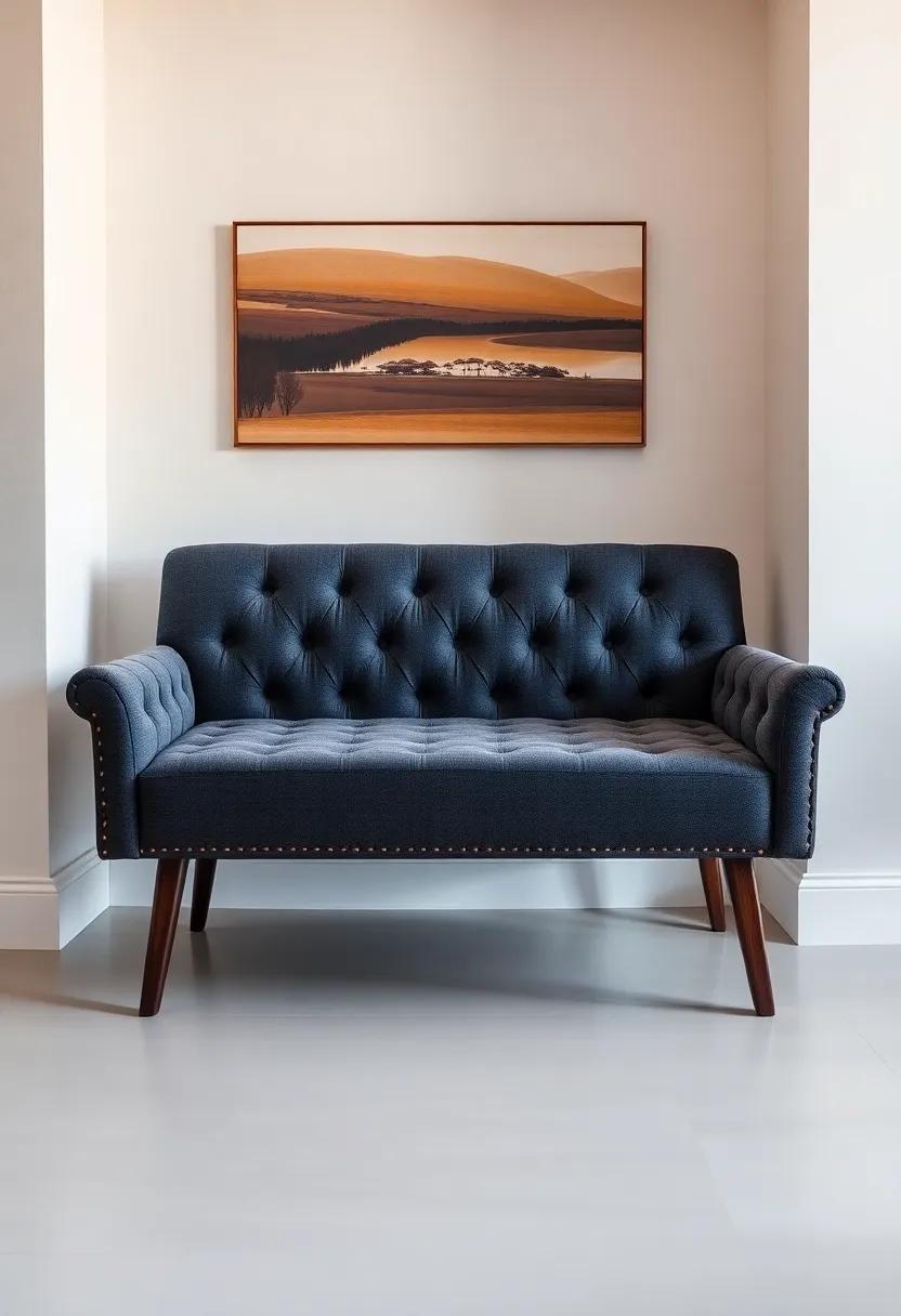 Inviting Guests with a Warm and Welcoming Tufted Seat bench