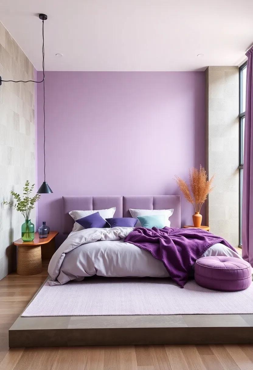 Mint Green⁣ and ⁢Purple: The freshness of mint combined with purple evokes a ‌light‌ and airy⁣ feel, ideal for a refreshing sleeping environment