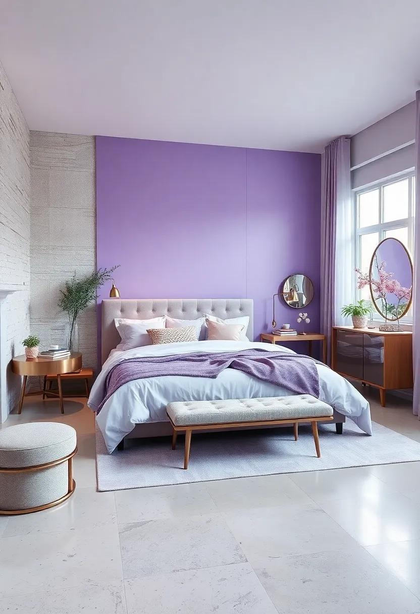 Silver and⁣ Lavender: Here, cool⁣ metallics dance​ with‌ soft pastels, creating an ethereal ⁢effect perfect for a modern and chic feel