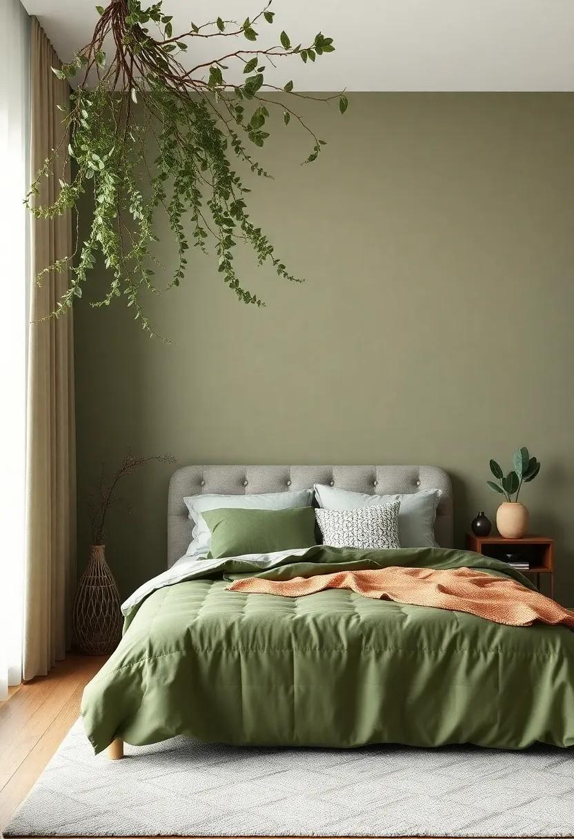 Earthy Olive:‍ Create a‍ grounded and harmonious​ environment with earthy olive⁢ green, ideal for fostering⁤ a connection with nature