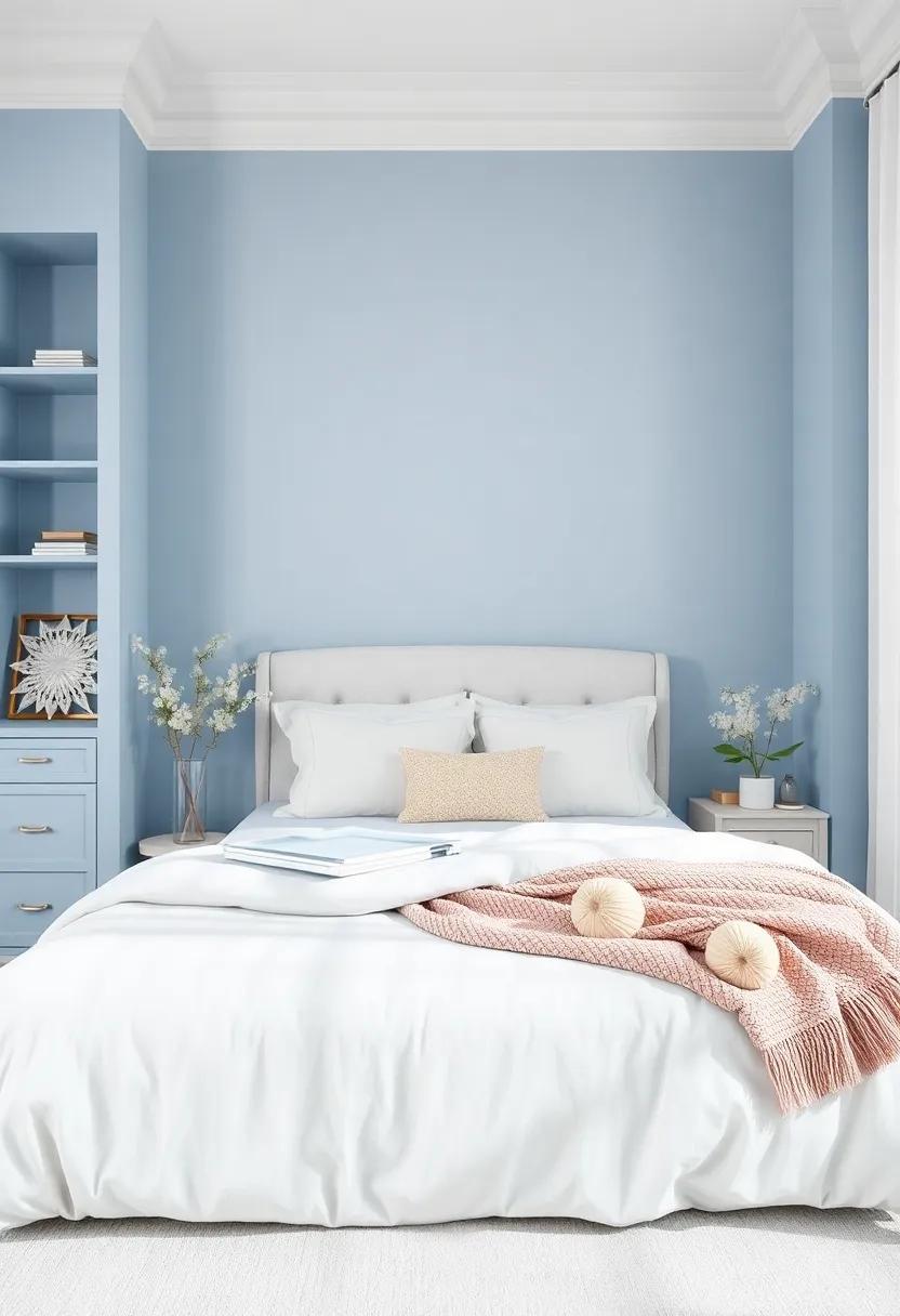 Powder Blue: Soft and soothing,powder blue adds a light and airy feel,perfect for creating a whimsical and peaceful retreat