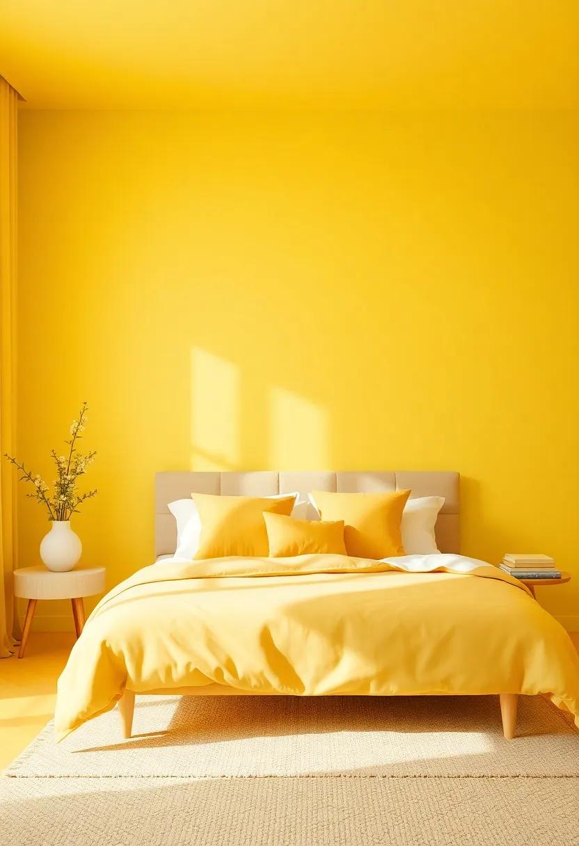 Honey Yellow:​ Brighten up your space with honey yellow, a cheerful shade that exudes warmth and happiness, perfect for a morning pick-me-up