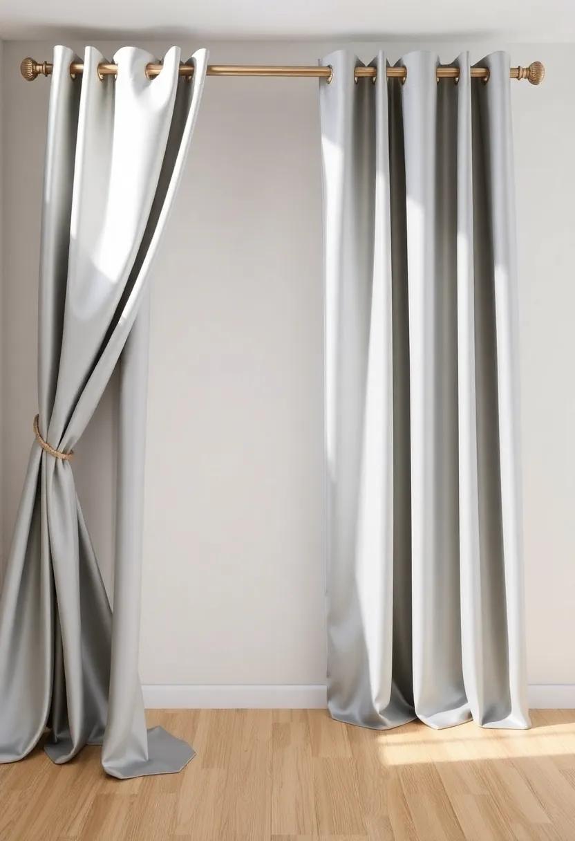 Exploring Different Curtain Rod Styles for Silk Drapes