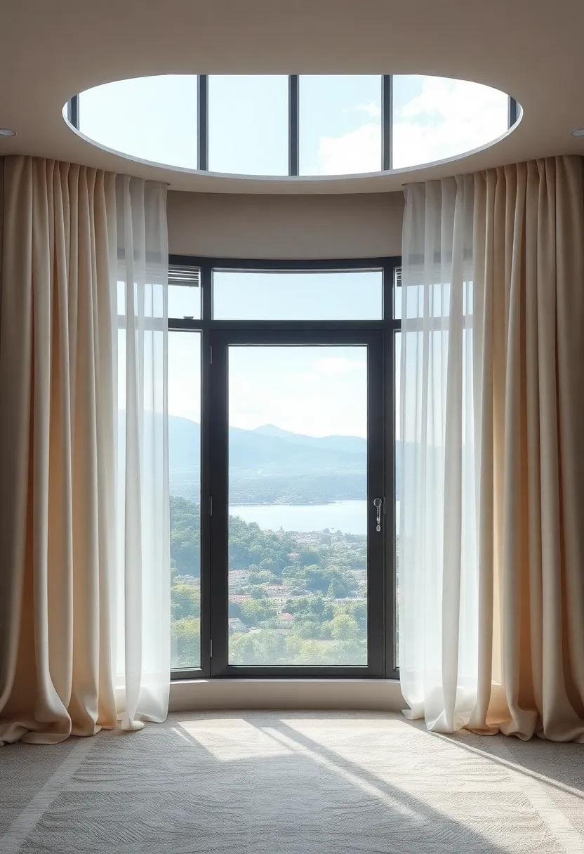 Artfully Arranging Silk Curtains to Frame Stunning Views