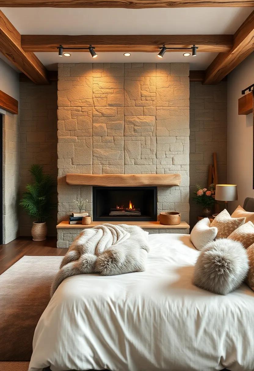 Cabin Cozy: Channel ⁢the rustic feel of ⁣a⁣ cabin with warm ⁣neutrals, faux‌ fur throws, and a fireplace as a focal point, providing the ultimate cozy ⁣retreat for relaxation