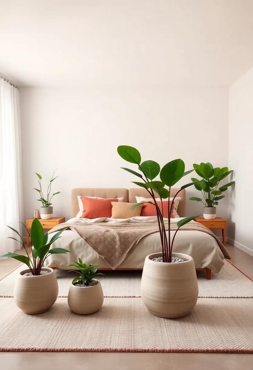 Organic elements: Integrate ⁣indoor plants⁢ with ‌neutral clay pots into your bedroom design,⁣ enhancing the calming atmosphere while bringing ‌nature indoors for a revitalizing touch