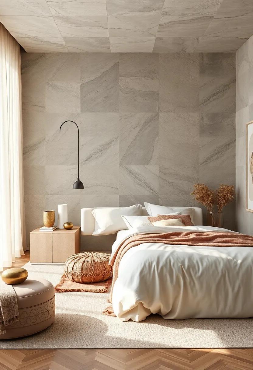 A Touch of Glam: Add subtle glamour with metallic accents⁤ in a neutral⁣ room, enhancing the tranquility of the space while introducing a⁢ touch of sophistication