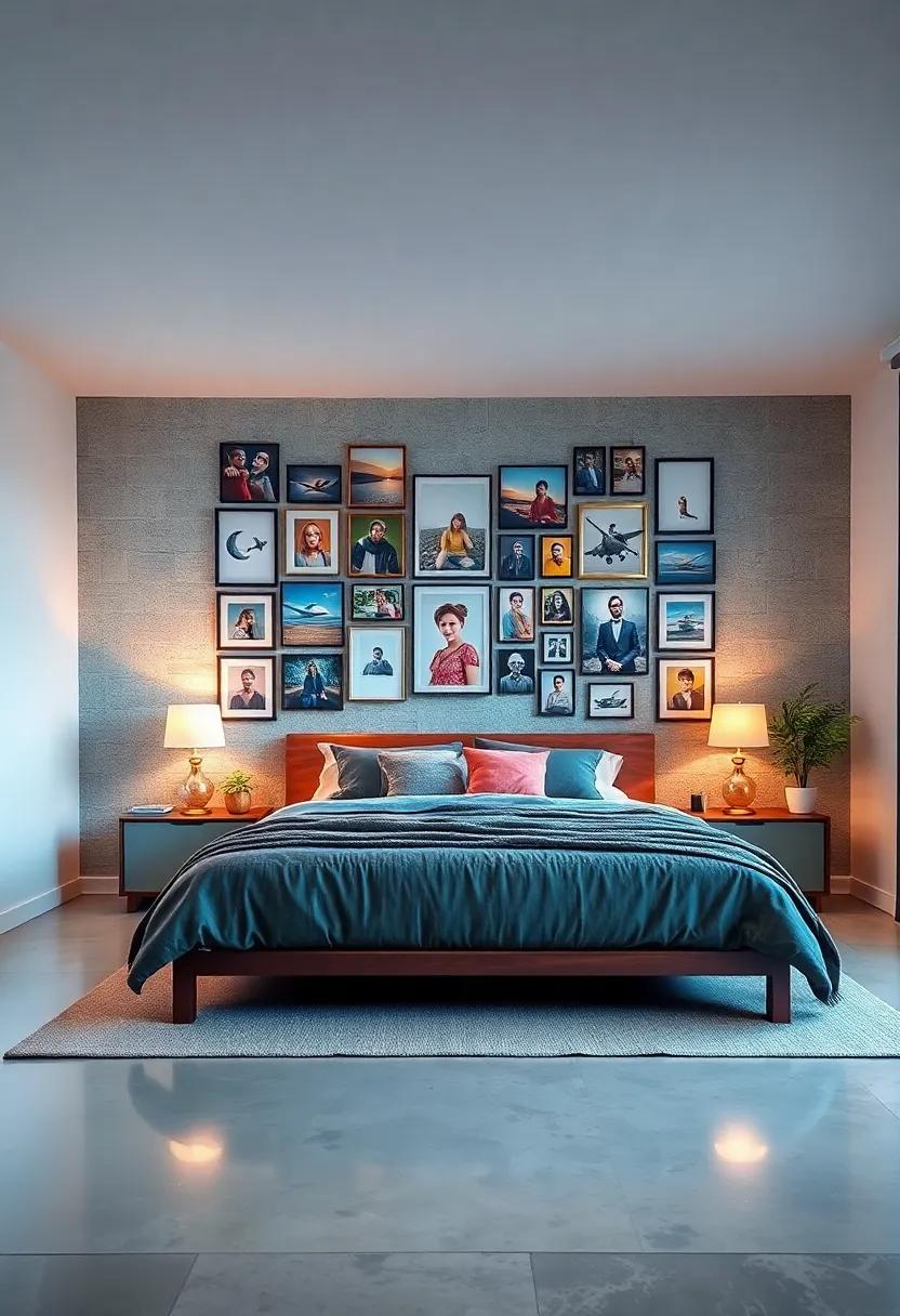 Gallery Wall of Memories: Curate a ‍collection of personal photos,⁢ artwork, and ‌mementos that reflect your ‌journey and passions