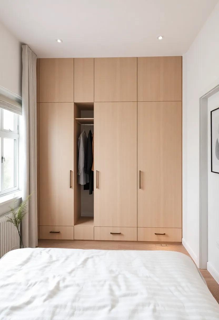 Stylishly Concealed ⁤Storage: Hidden Wardrobes for minimalist Appeal