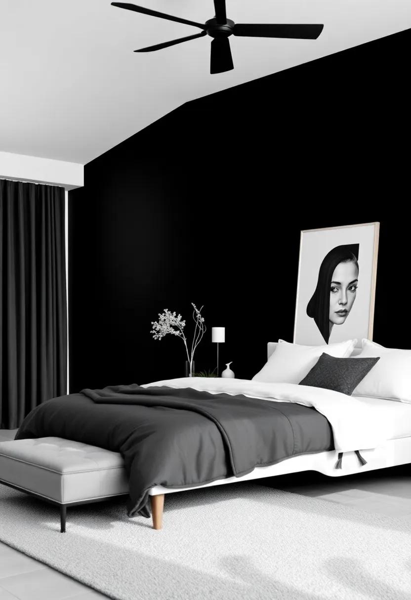 Dramatic Statement Walls: Elevating Your bedroom with Bold Accents
