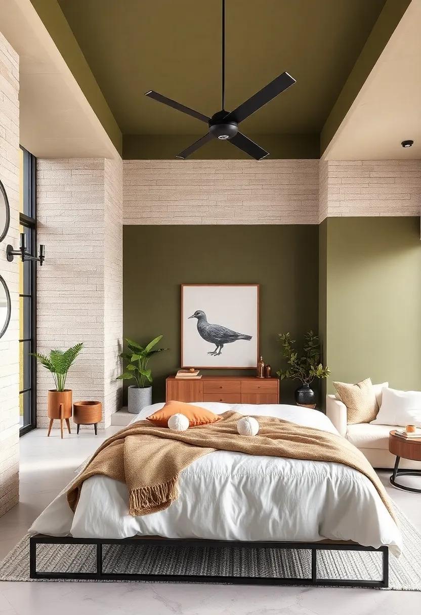 Earthy Olive:⁤ An earthy olive color brings the outside in, creating a peaceful,⁣ natural feel that grounds‍ the space