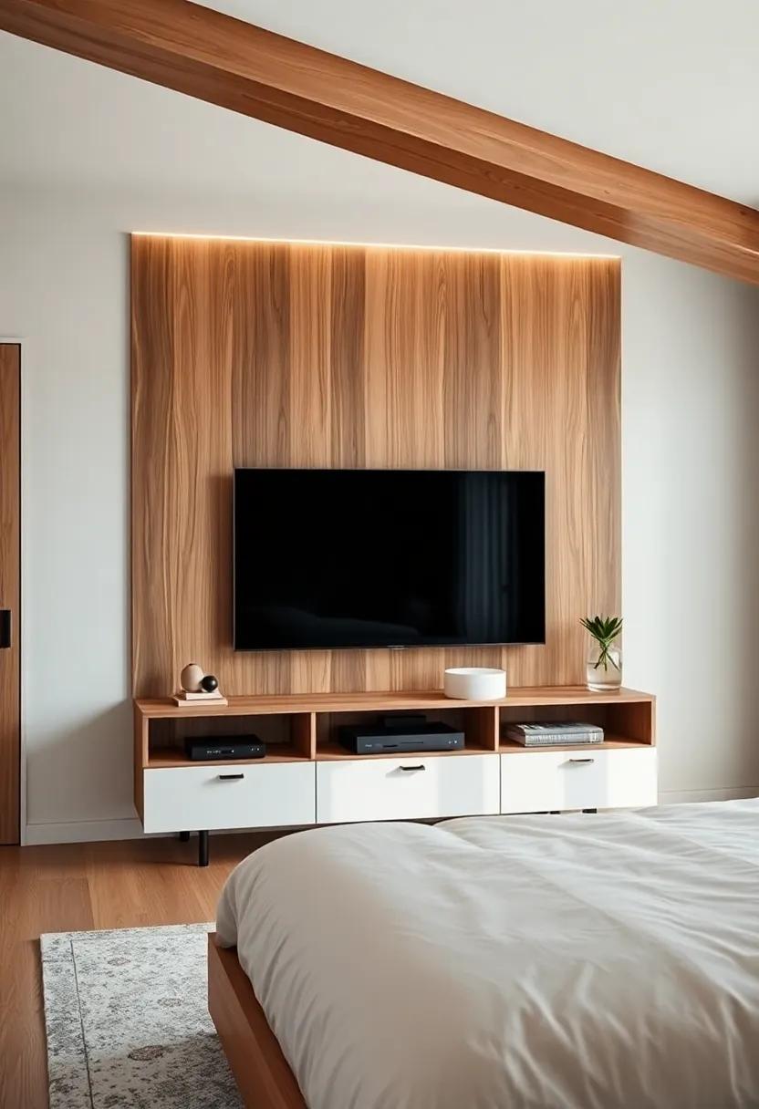 Creating a Minimalist Retreat with Sleek wooden⁢ TV Units