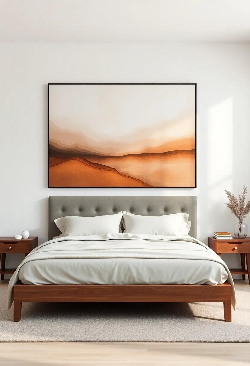 Promoting Serenity with Soothing Art: A ​Harmonious Bedroom