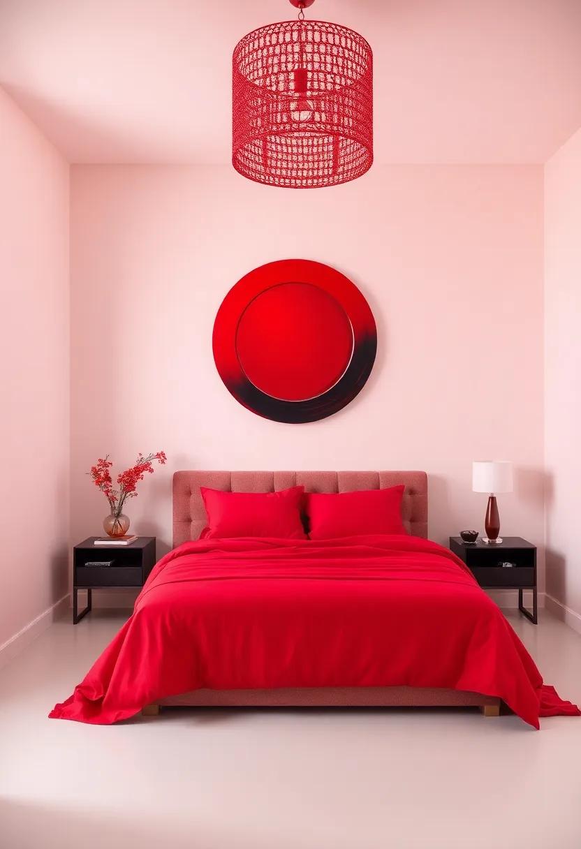 Energetic Red: Invoking ⁢Passion and Excitement in Bedroom Décor