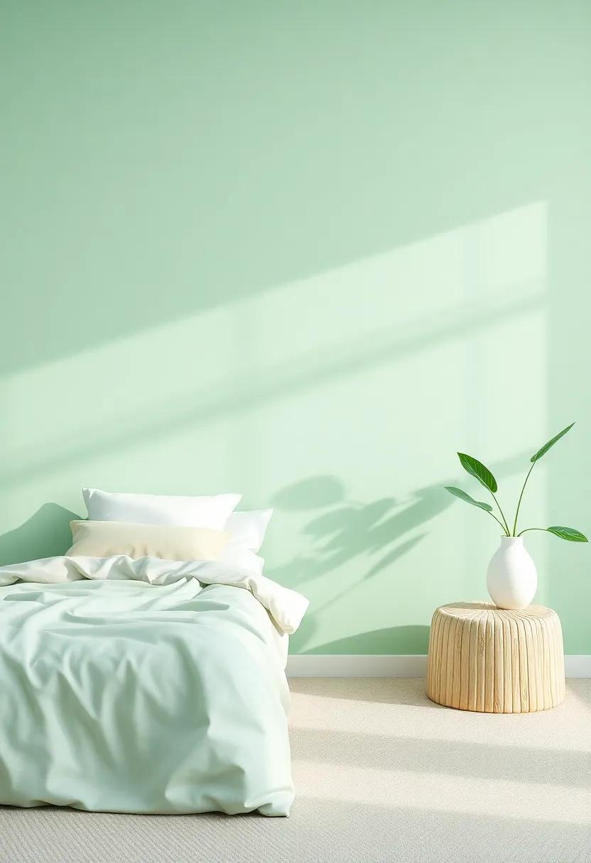 Mint Green Oasis: Inviting ​Nature Indoors with⁣ Refreshing Shades