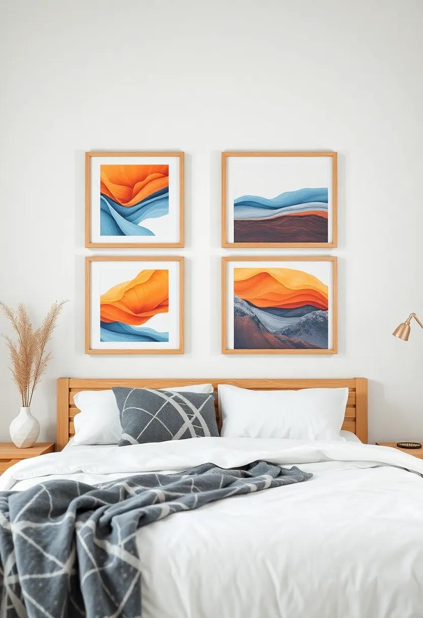 Incorporating Colorful⁤ Artwork into Wooden Frame Displays