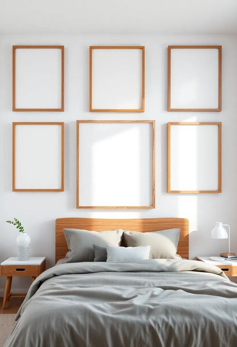 Highlighting Architectural Features with Wooden Frame Arrangements