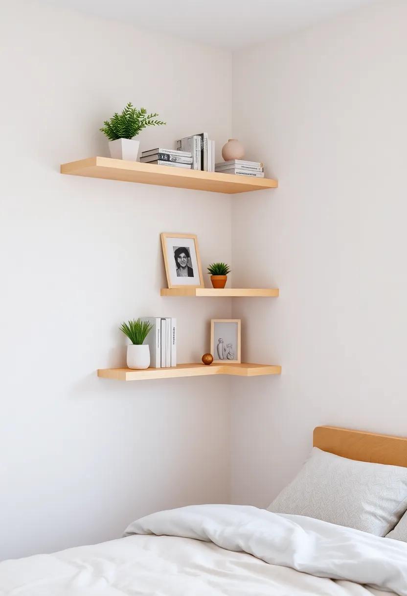 Creative Corner Shelves to ⁣Add an ‌Artistic Touch to Your Bedroom Aesthetic