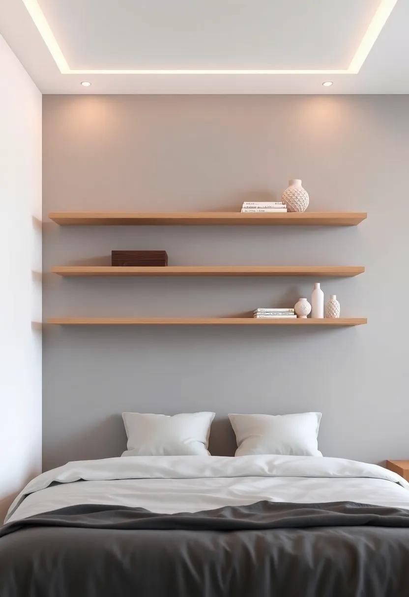 Floating Shelves as Functional⁣ Art in Modern Bedroom Designs