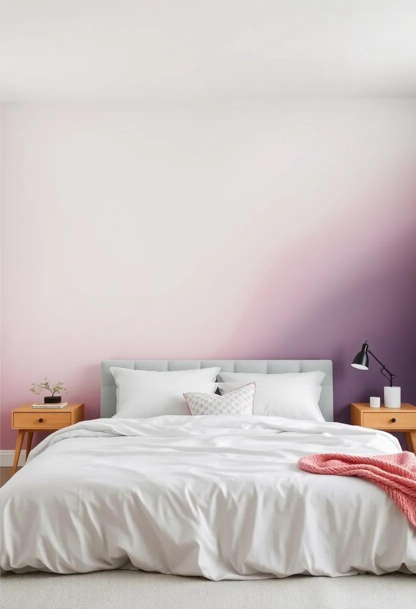 Mixing Styles: Merging Ombre Wallpaper with Various design Themes