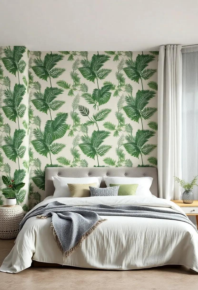 Decorate with a subtle fern print,providing a soft and sophisticated backdrop‍ that complements a variety of decor styles