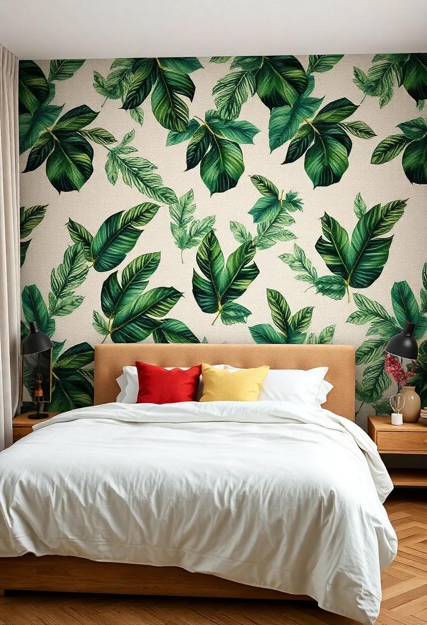 Invest in ⁤a textured leaf ‍wallpaper that adds a tactile quality to ‌your walls,​ enhancing ‍the sensory experience of your bedroom