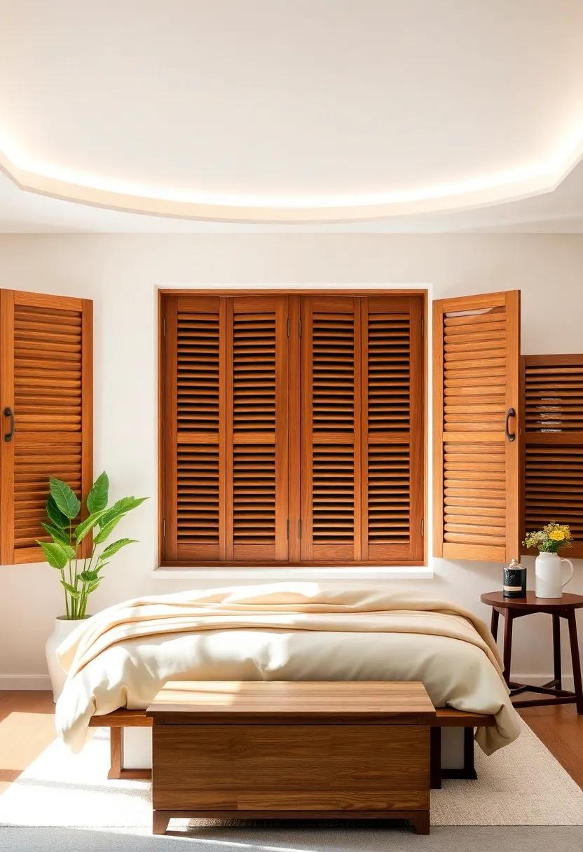 Rustic Charm of Wooden Shutters to Enhance a Cozy Atmosphere