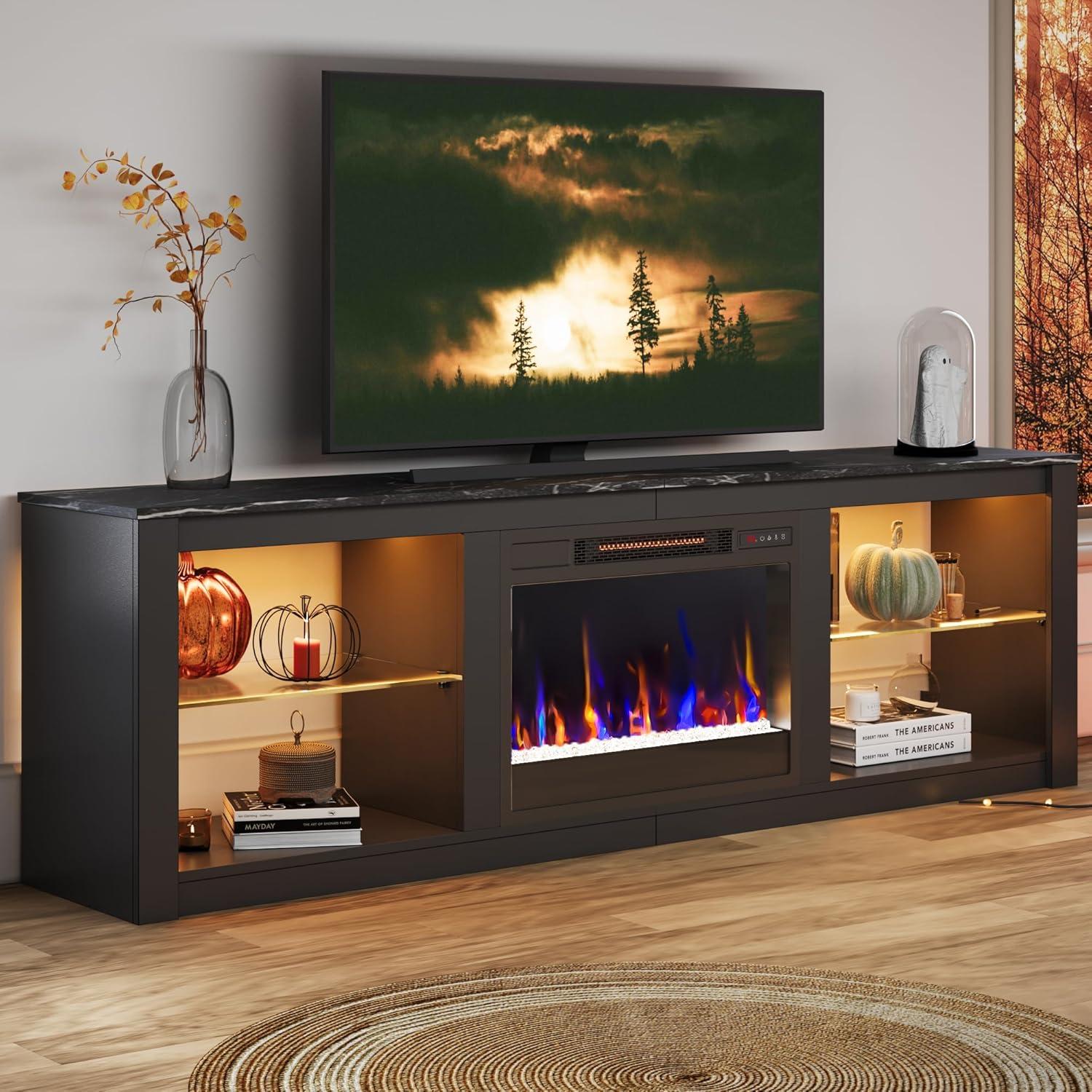 Bestier 70-Inch Fireplace TV Stand: how it fits your space