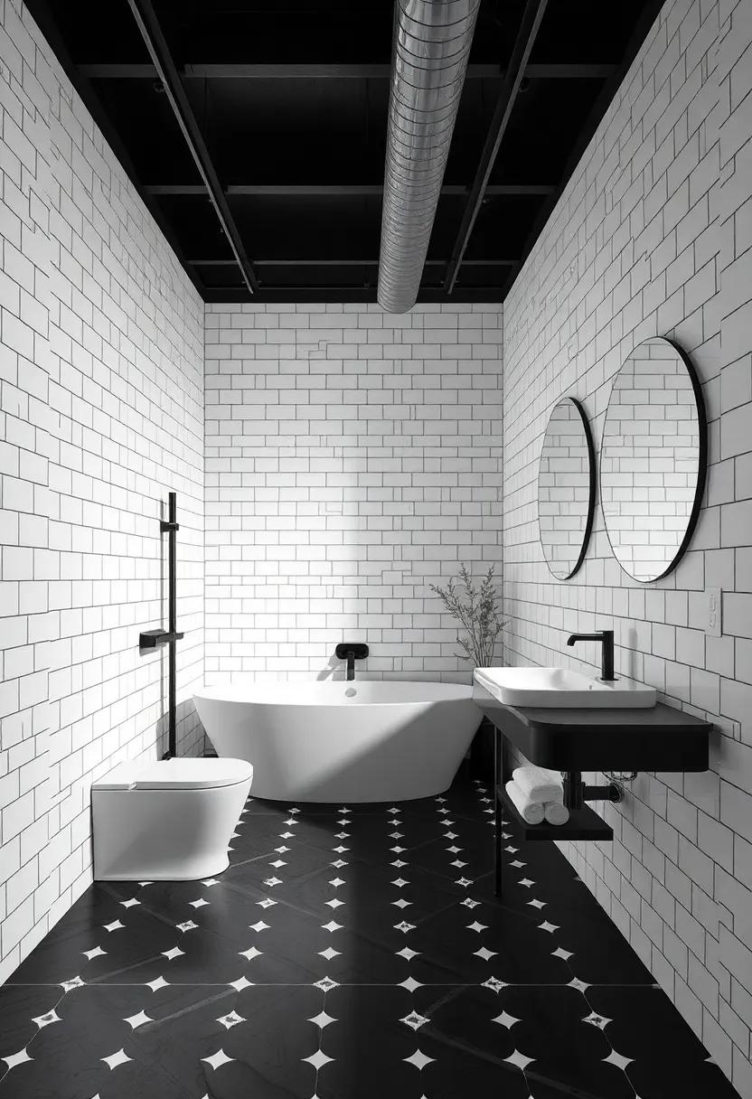 Bold Flooring Choices: Tile Patterns that Enhance Monochrome Aesthetics