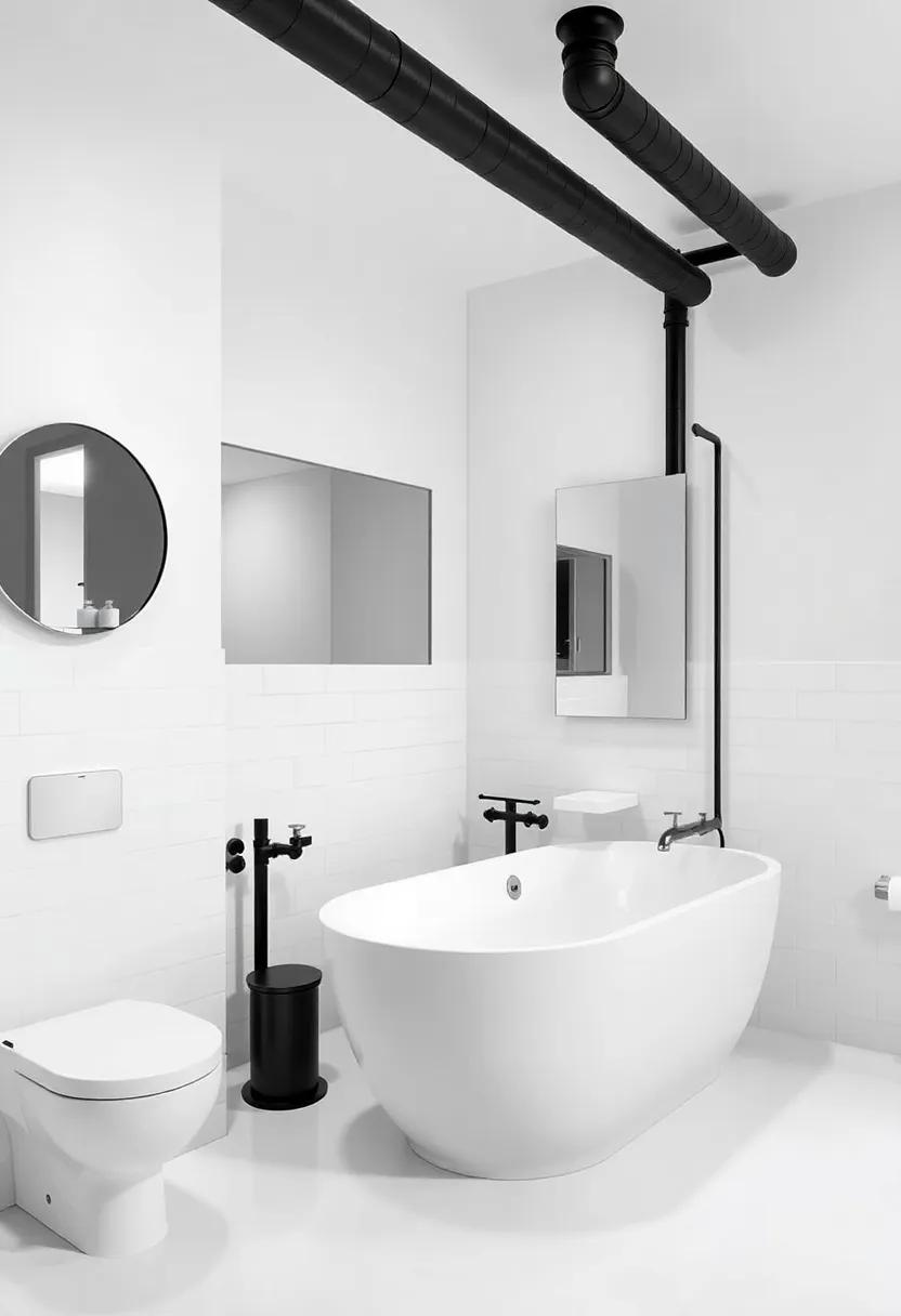 Exposed Pipes and Raw Materials: Celebrating Industrial Design in the Bathroom