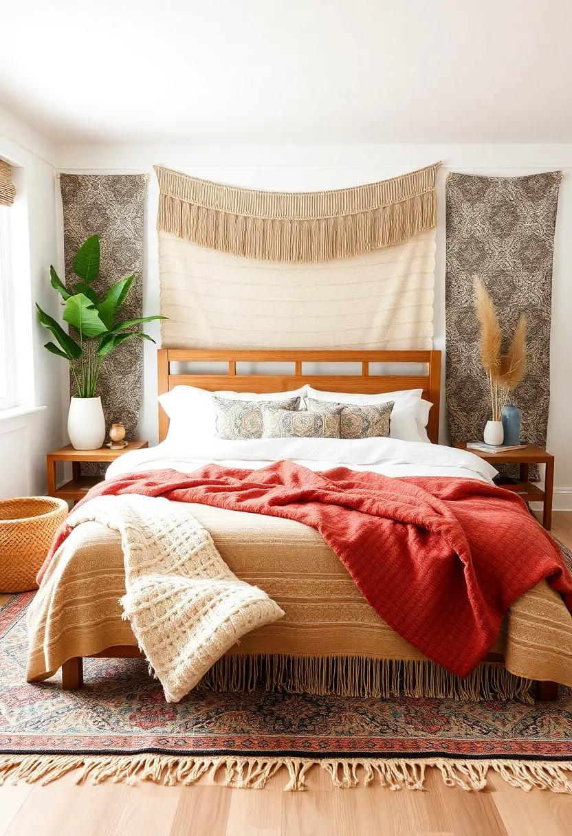 Charming⁢ Rugs: Grounding Your ‍Space with Boho Patterns and Natural Fibers