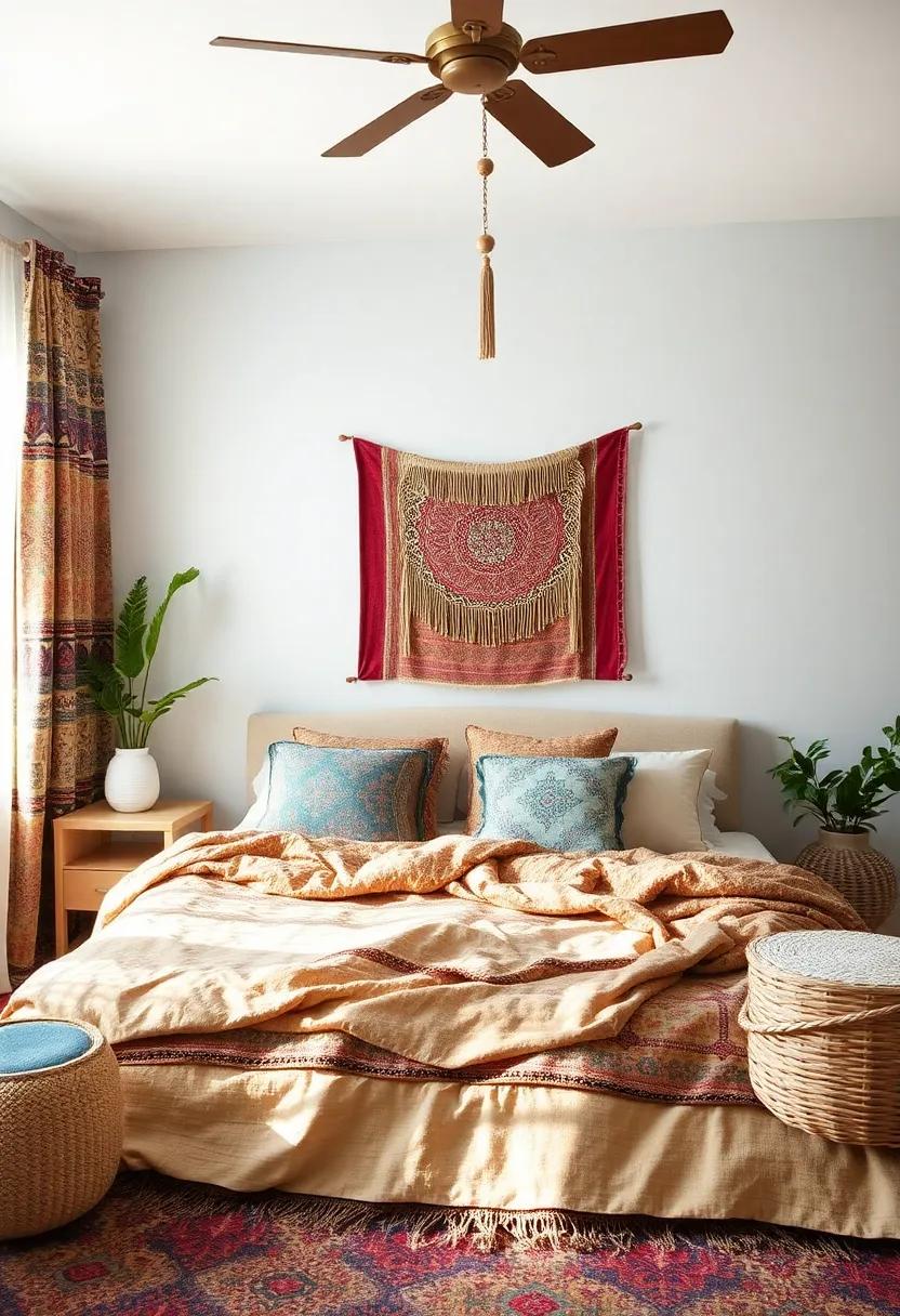 Embrace Eclectic Patterns with Layered Textiles in Your bedroom Sanctuary