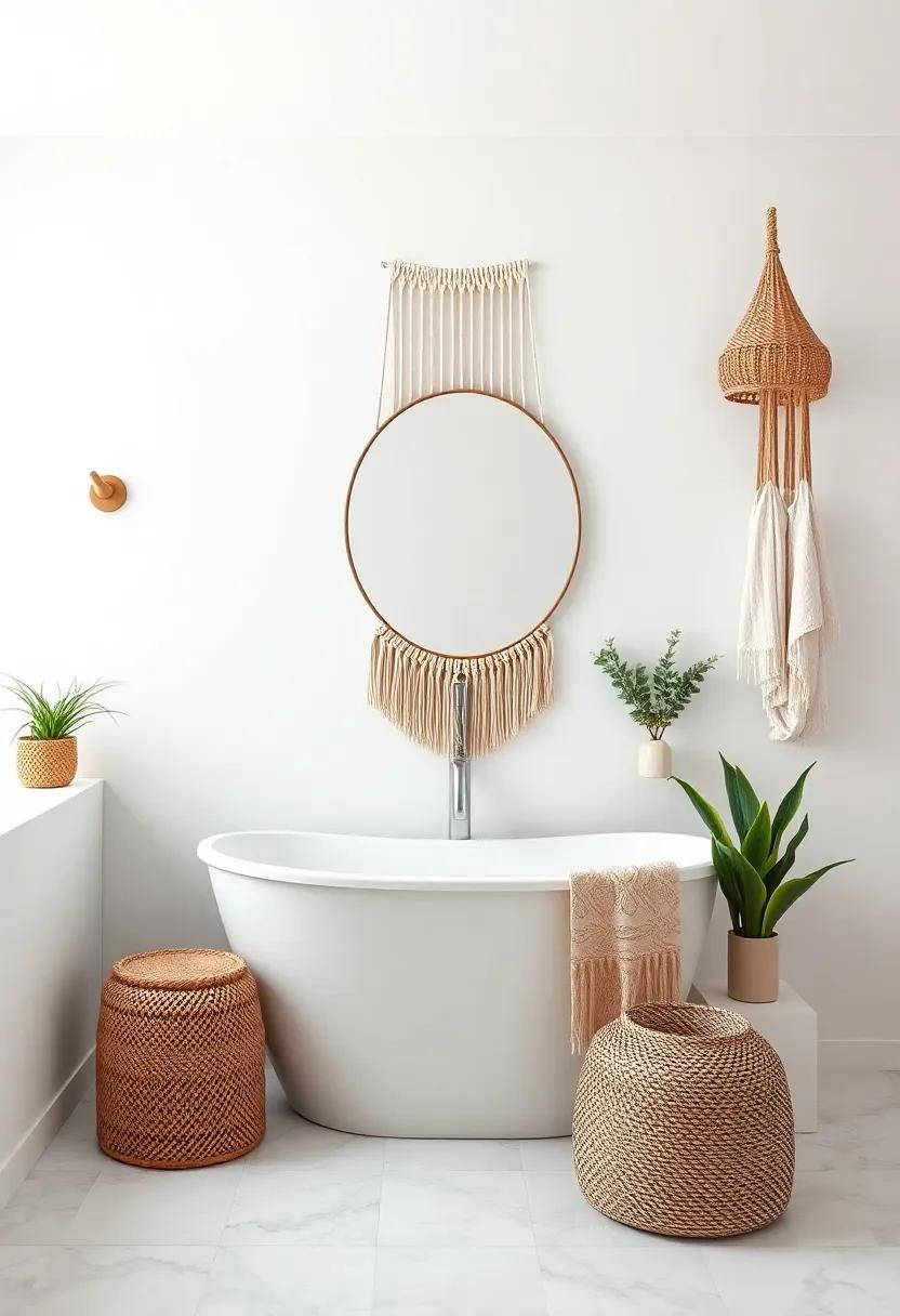 Elevate Your Bathroom Aesthetic With Macramé ⁢Accents​ For That Boho Vibe