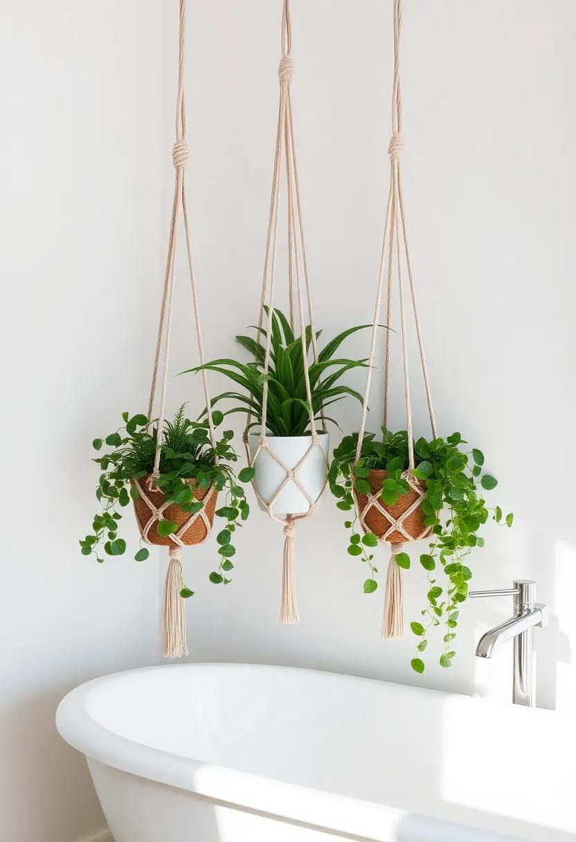 Float away ⁢With ​Dreamy⁢ Macramé Plant Holders And Lush Greenery