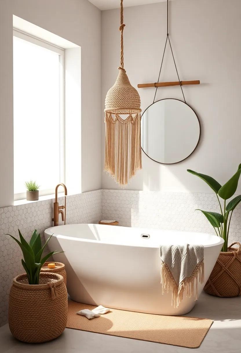 Layering ‍Textures ⁣And Patterns: The Key To Bohemian Bathroom Design Success