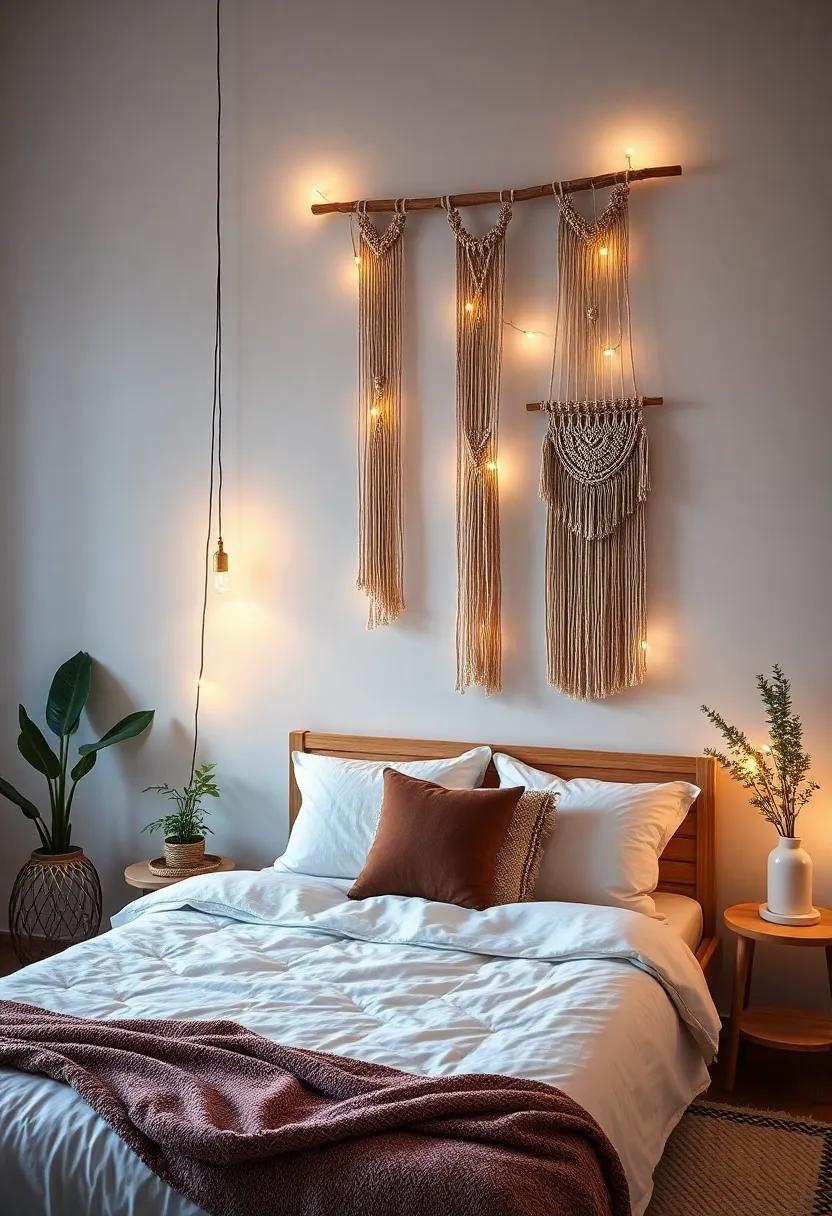 Mood⁣ Lighting and Macramé: ⁤Creating Ambience with Fairy Lights and More